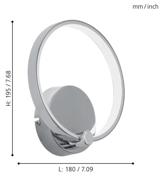 Eglo 95768 - LED Väggbelysning LASANA LED/5W/230V