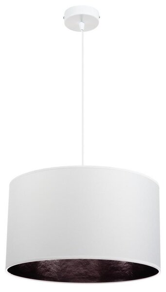 Ljuskrona med snöre GLEAM 1xE27/60W/230V vit/svart
