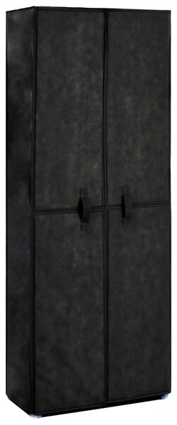 Skoförvaring 60x30x166 cm svart tyg