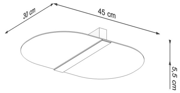 Sollux SL.1005 - Taklampa SALIA 2xG9/40W/230V