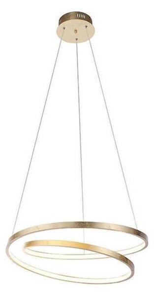 Paul Neuhaus 2472-12 - Dimbar LED-lampakrona med snöre ROMAN LED/30W/230V guld