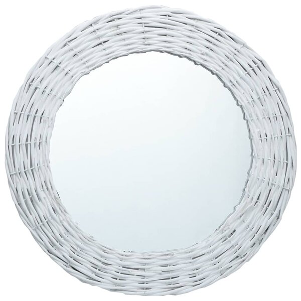 Spegel vit 50 cm korgmaterial