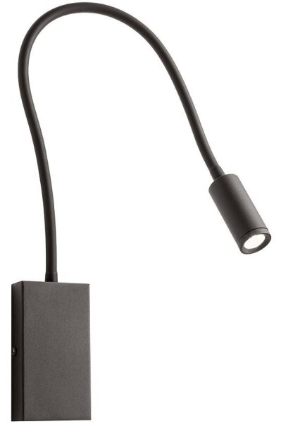 Redo 01-2755 - LED vägglampa WALLIE LED/3W/230V USB CRI 90 svart