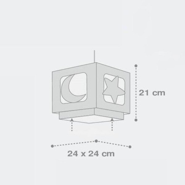 Dalber 63232E - Ljuskrona Barn MOON ljus 1xE27/60W/230V