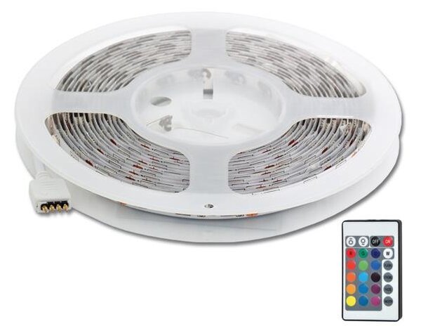 Ecolite DX-SMD5050-RGB/5M - LED RGB ljusslinga 5 m LED/72W/230V + fjärrkontroll