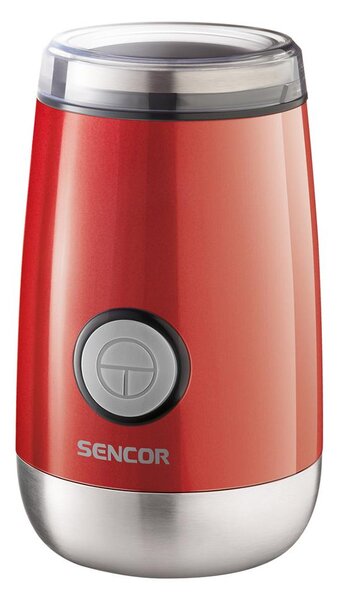 Sencor - Elektrisk kaffekvarn 60 g 150W/230V röd /krom