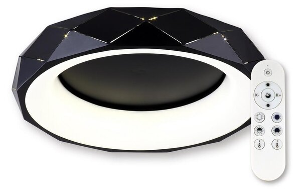 Top Light - LED Dimbar taklampa LED/45W/230V svart + +Fjärrkontrol