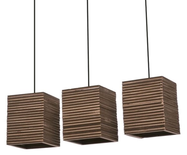 Ledvance - Ljuskrona med textilsladd DECOR CARDBOARD 3xE27/15W/230V