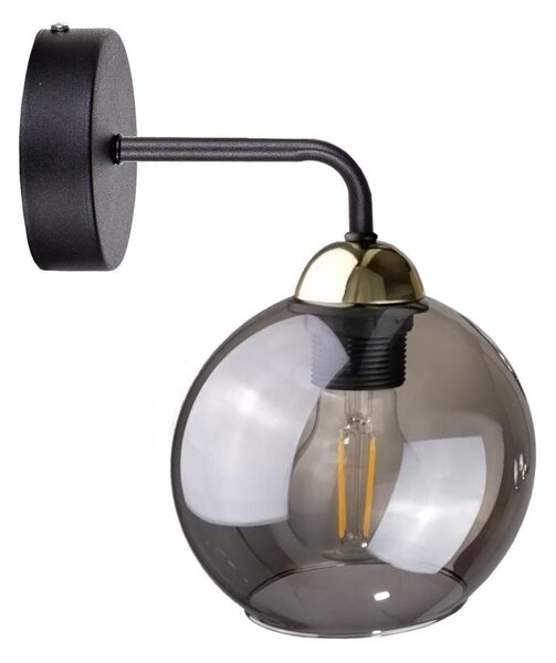 Vägglampa OSMO 1xE27/60W/230V svart /gold