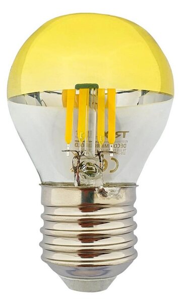 LED Glödlampa DECOR MIRROR P45 E27/5W/230V guld 4200K