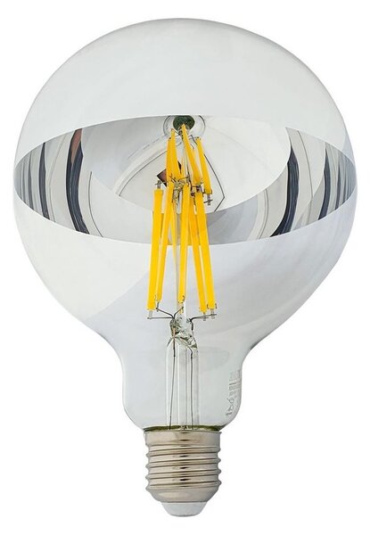 LED Glödlampa DECOR MIRROR G125 E27/12W/230V silver 4200K