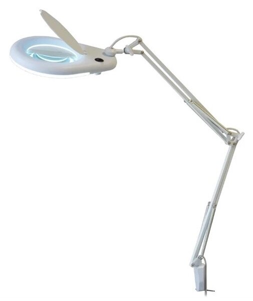 LED Bordslampa med förstoringsglas LED/9W/230V vit/krom