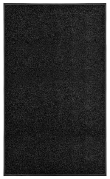 Dörrmatta tvättbar svart 90x150 cm