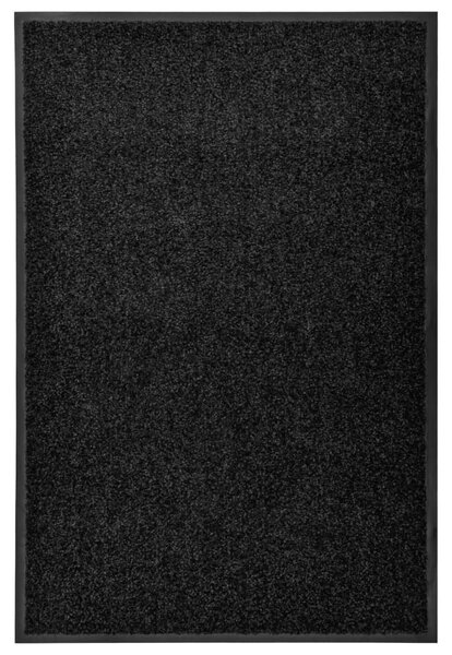 Dörrmatta tvättbar svart 60x90 cm