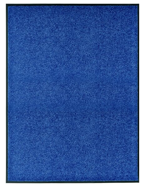 Dörrmatta tvättbar blå 90x120 cm