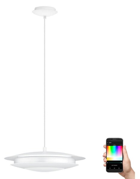 Eglo 98041 - Dimbar LED-lampakrona med snöre MONEVA-C LED/18W/230V