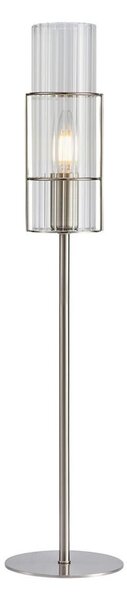 Markslöjd 108558 - Bordslampa TUBO 1xE14/40W/230V 65 cm skinande krom/clear