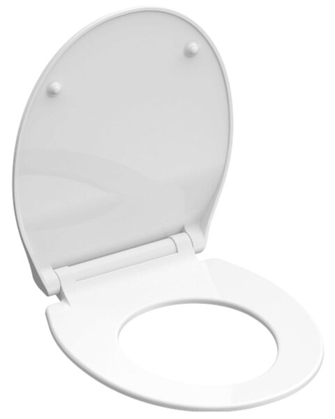 SCHÜTTE Toalettsits SLIM WHITE duroplast