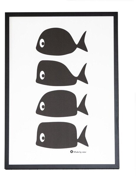 Poster Whale Multi - 30x40 cm