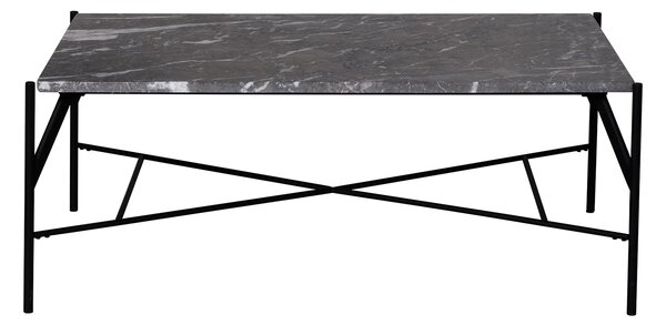 Leoparden soffbord - Rektangulärt 120x75cm - Marmor grå