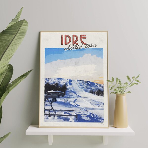 Idre Poster - Vintage Travel Collection - A4