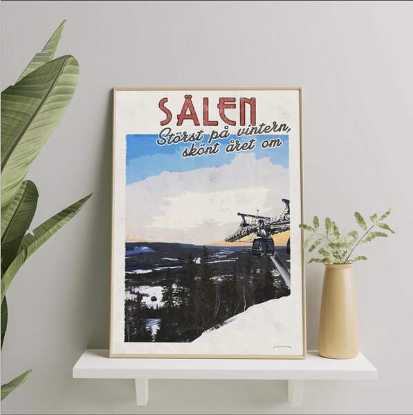 Sälen Poster - Vintage Travel Collection - A4