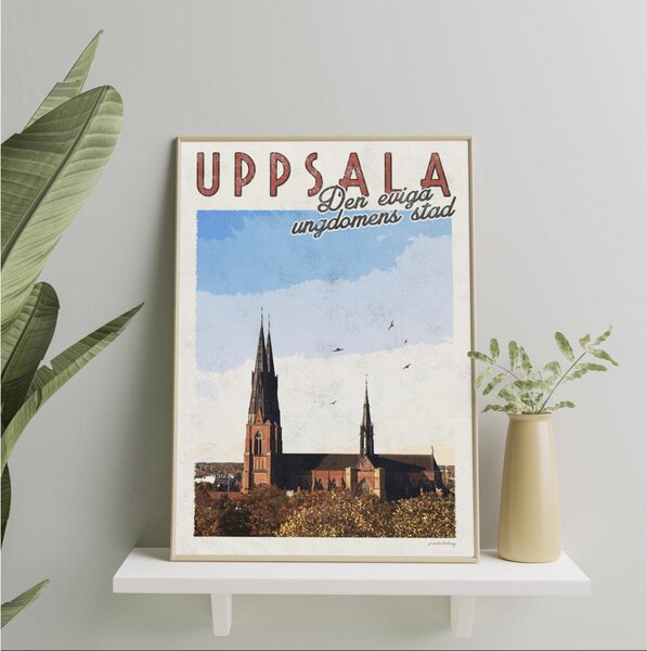 Uppsala Poster - Vintage Travel Collection - 30x40