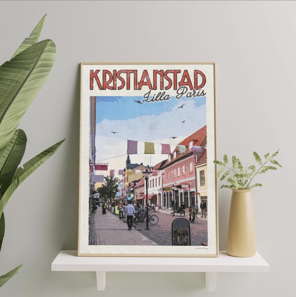 Kristianstad Poster - Vintage Travel Collection - A4
