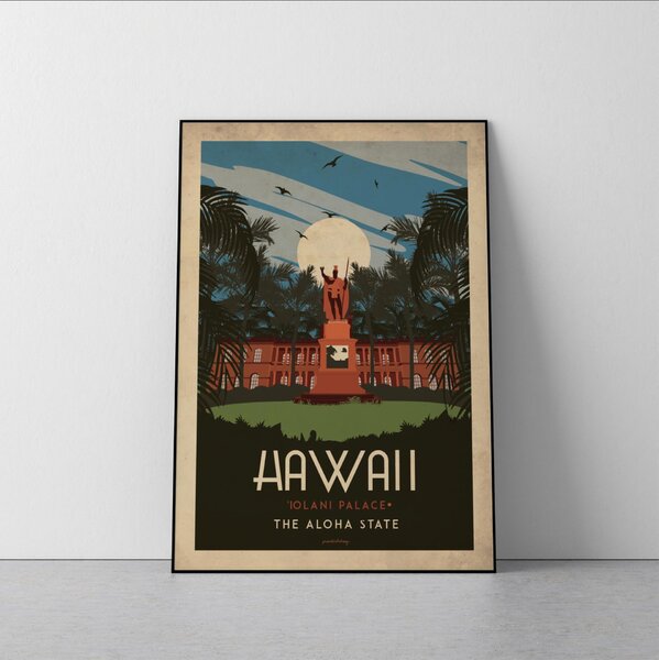Art deco - Hawaii - World collection poster - 40x50