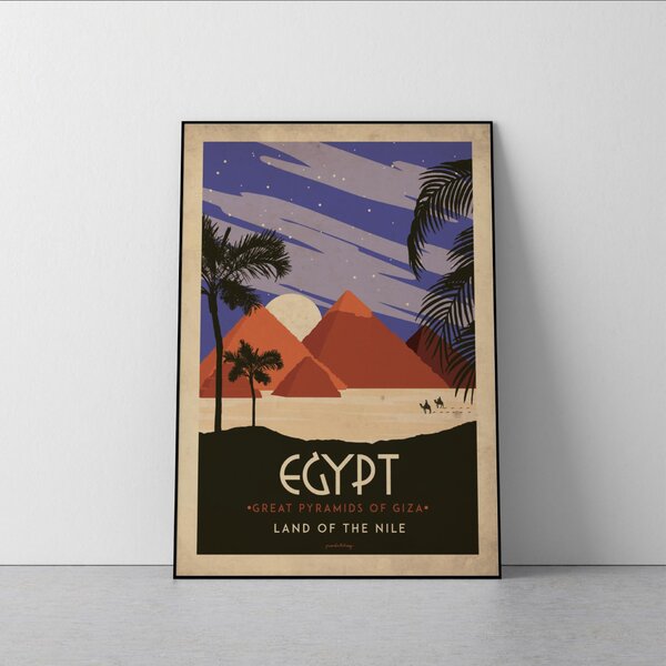 Art deco - Egypt - World collection poster - A4