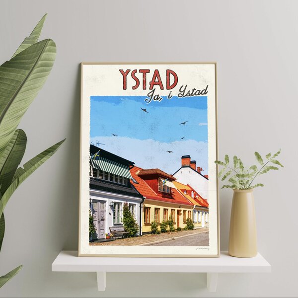 Ystad Poster - Vintage Travel Collection - 30x40