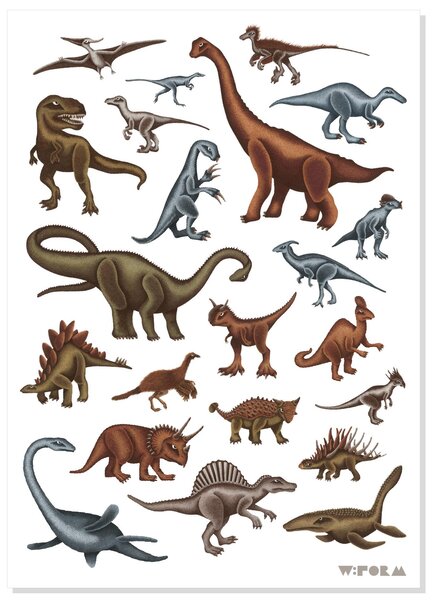 Dinosaurier Poster - 50x70 cm