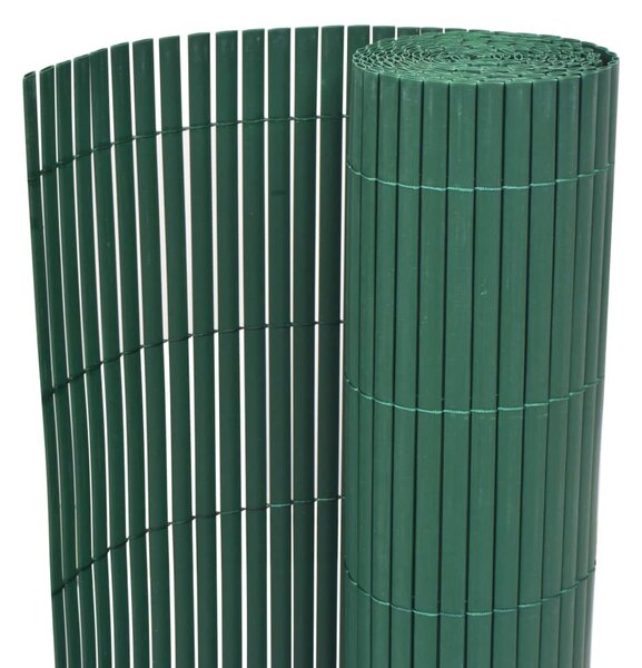 Dubbelsidigt insynsskydd PVC 90x300 cm grön