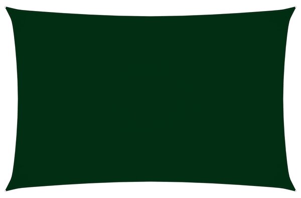 Solsegel oxfordtyg rektangulärt 3x6 m mörkgrön