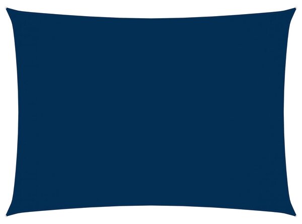 Solsegel oxfordtyg rektangulärt 4x6 m blå