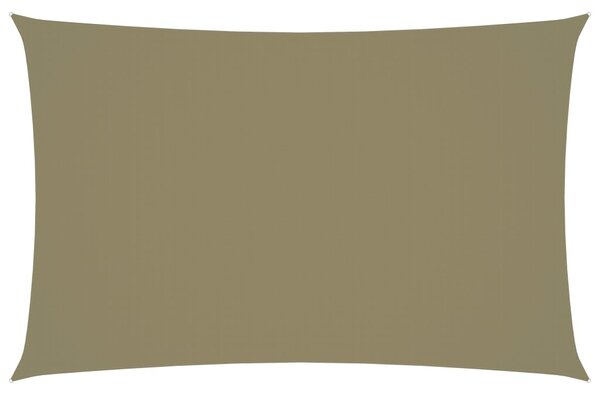 Solsegel oxfordtyg rektangulärt 5x8 m beige