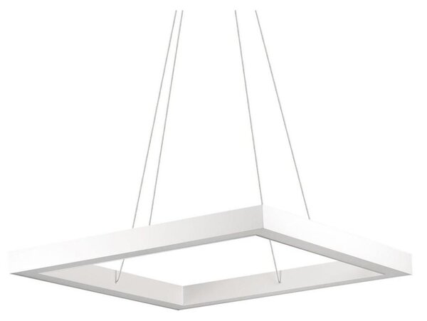 Ideal Lux - LED ljuskrona med textilsladd ORACLE LED/39W/230V 3000K 60x60 cm vit