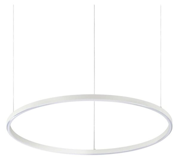 Ideal Lux - LED ljuskrona med textilsladd ORACLE SLIM LED/38W/230V 3000K diameter 70 cm vit