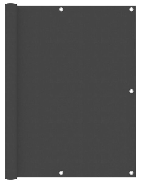 Balkongskärm svart 120x500 cm oxfordtyg