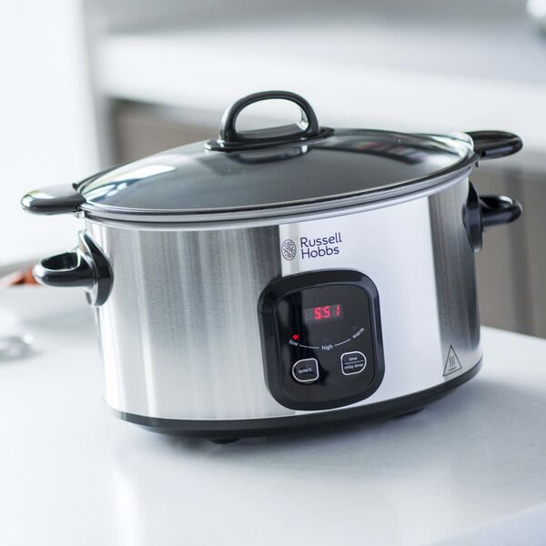Russell Hobbs Slow Cooker MaxiCook 6 L silver 170-240 W