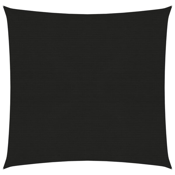 Solsegel 160 g/m² svart 3,6x3,6 m HDPE