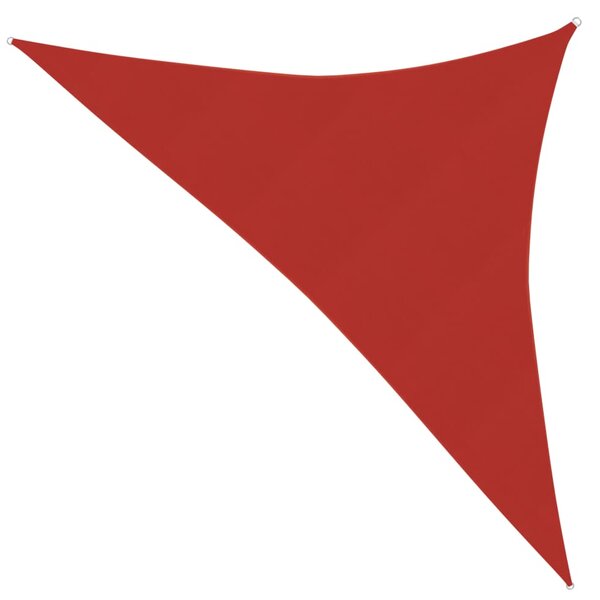 Solsegel 160 g/m² röd 3,5x3,5x4,9 m HDPE