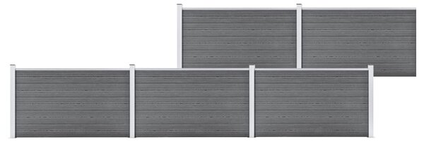 Staketpanel WPC 872x106 cm grå