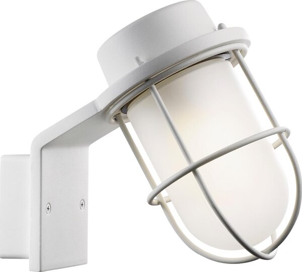 Nordlux - Vägglampa för utomhusbruk MARINA 1xE27/60W/230V IP44 vit