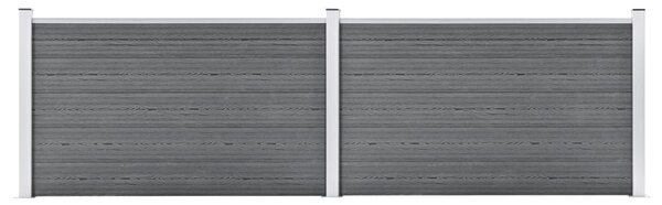 Staketpanel WPC 353x106 cm grå