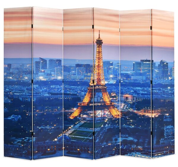 Vikbar rumsavdelare Paris i nattetid 228x170 cm