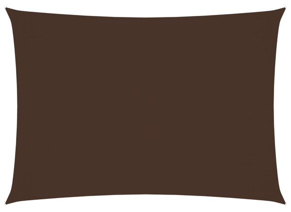 Solsegel oxfordtyg rektangulärt 2x4,5 m brun
