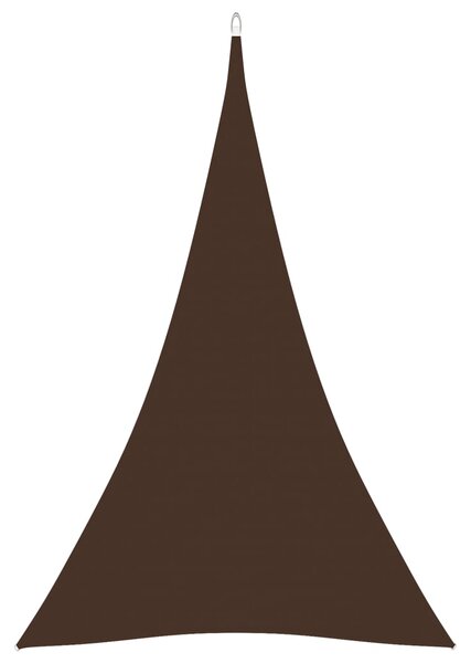 Solsegel oxfordtyg trekantigt 3x4x4 m brun