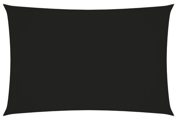 Solsegel oxfordtyg rektangulärt 2x4,5 m svart