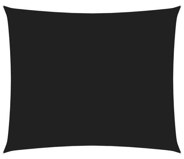 Solsegel oxfordtyg rektangulärt 3,5x4,5 m svart